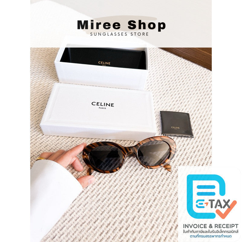 Celine Cat Eye S193 กรอบ Acetate CL40193I ของแท้มาพร้อมประกัน 1 ปี