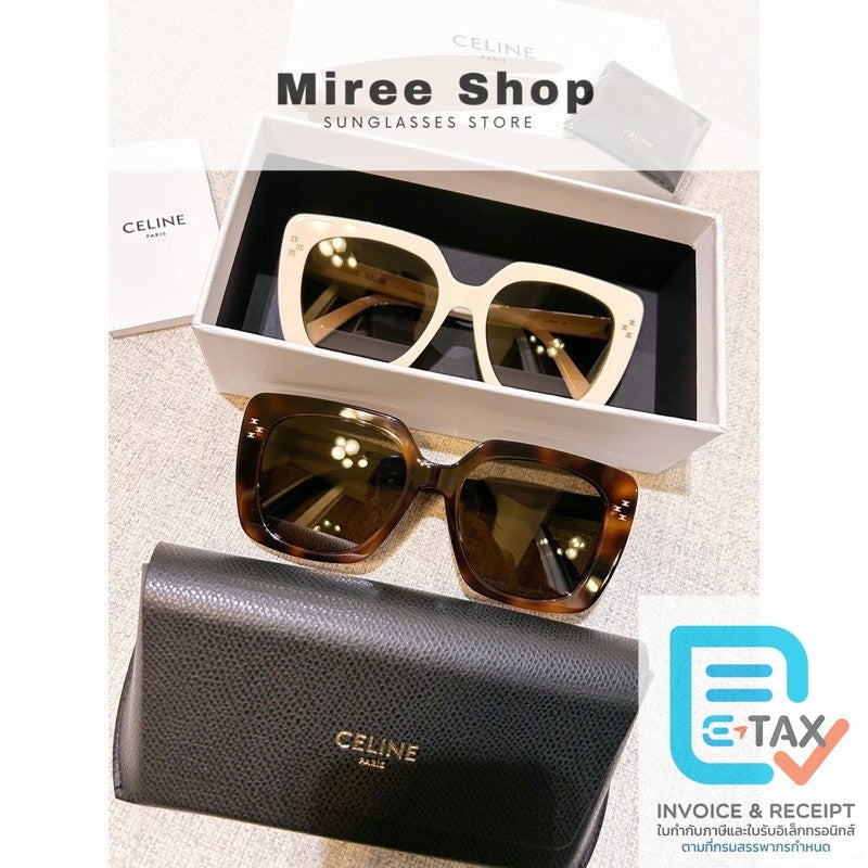 Celine CL40218U ทรงสี่เหลี่ยม Sunglasses