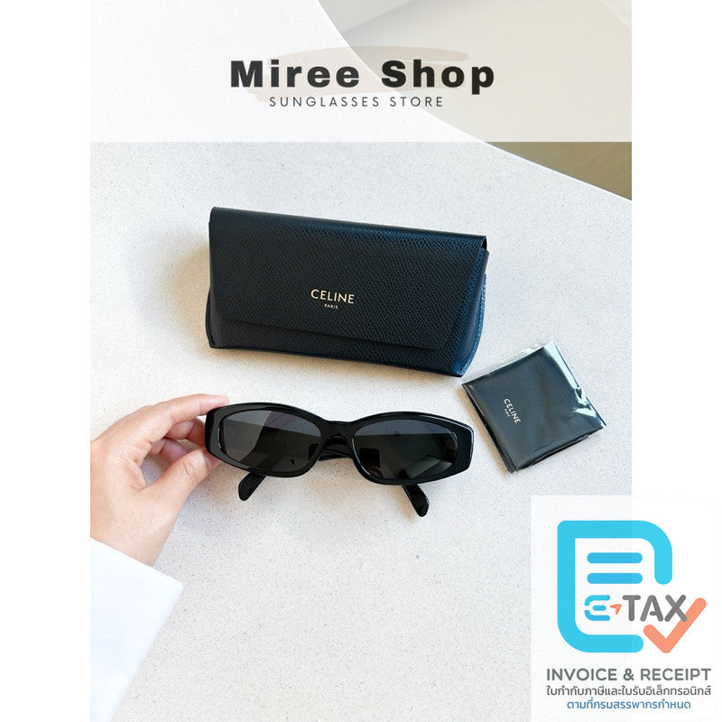 Celine CL40252I Rectangular S252 กรอบ Acetate Sunglasses