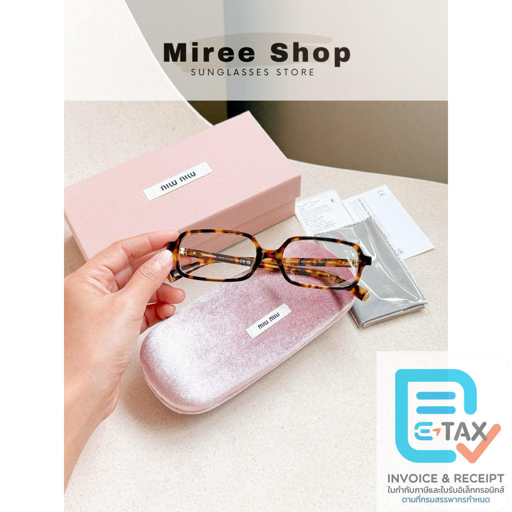 Miu Miu กรอบแว่นสายตารุ่น 01YVF ร้านแอมของแท้เท่านั้นค่า