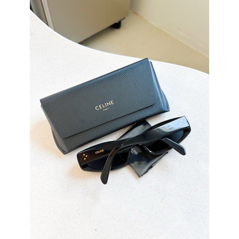 Celine CL40252I Rectangular S252 กรอบ Acetate Sunglasses