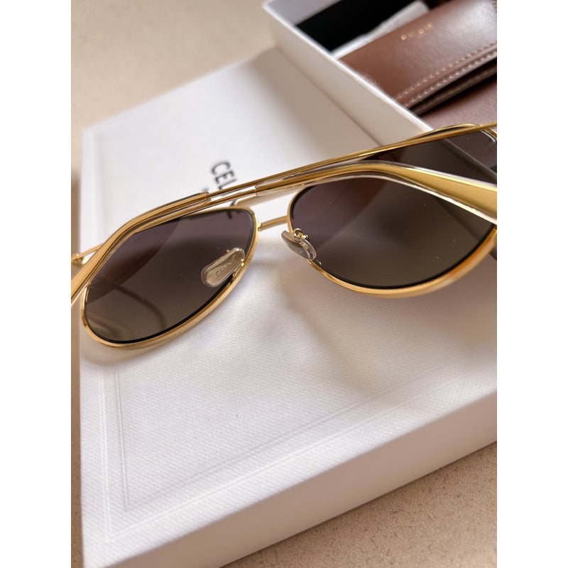 Celine Metal Frame01  Sunglasses with Polarized  Lenses CL40062U รุ่นแถมกระเป๋า