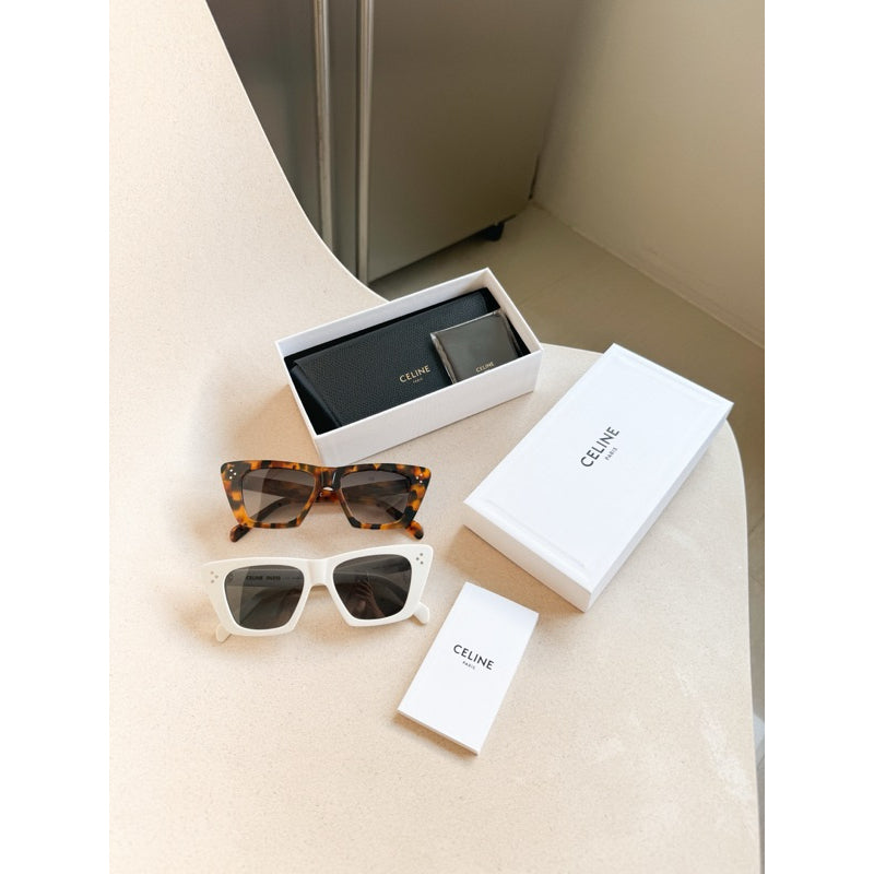 Celine Cat Eye  S187 Sunglasses ทรงสี่เหลี่ยมแคทอาย คลาสสิค ร้านแอมของแท้เท่านั้นค่า CL40187I