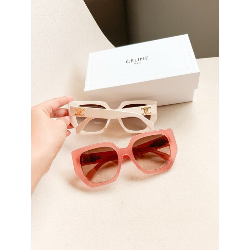 Celine Triomphe Cat Eye Over-sized CL40239F Sunglasses กรอบ Acetate ของแท้มาพร้อมประกัน 1 ปี