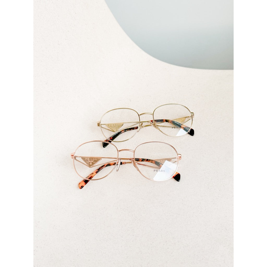 PRADA กรอบแว่นสายตา A50V ทรงกลมละมุน ของแท้เท่านั้น