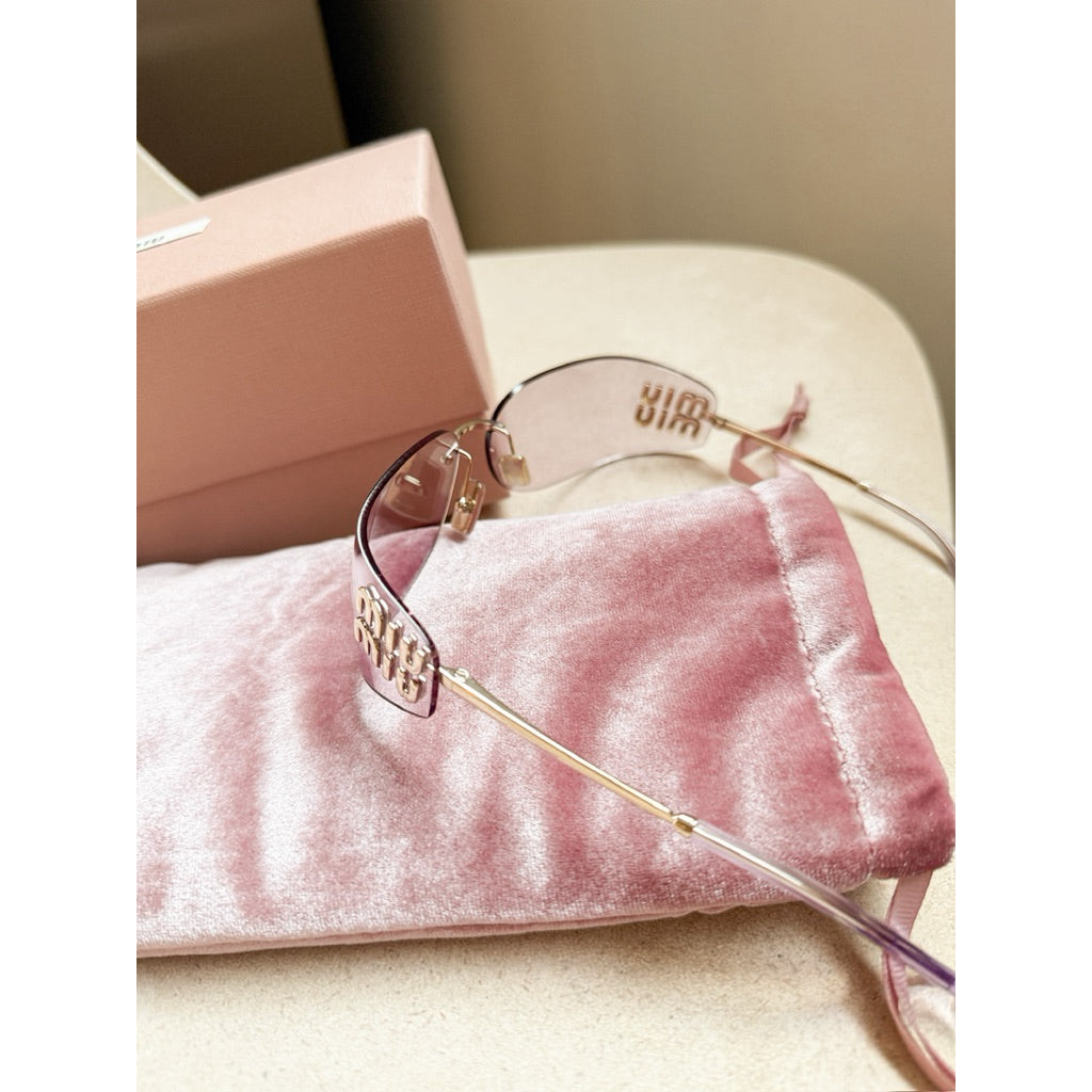 Miu Miu แว่นตารุ่น A51S ไร้กรอบโลโก้สวยตะโกน ร้านแอมของแท้เท่านั้นค่า