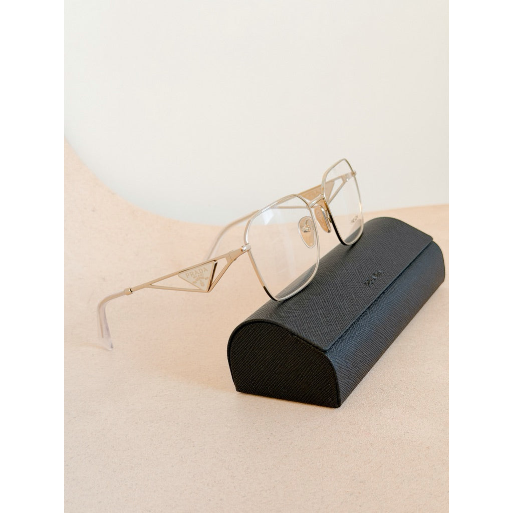 Prada กรอบแว่นสายตา A51V ของแท้ประกันศูนย์ ทรงสี่เหลี่ยมสวยโดดเด่น
