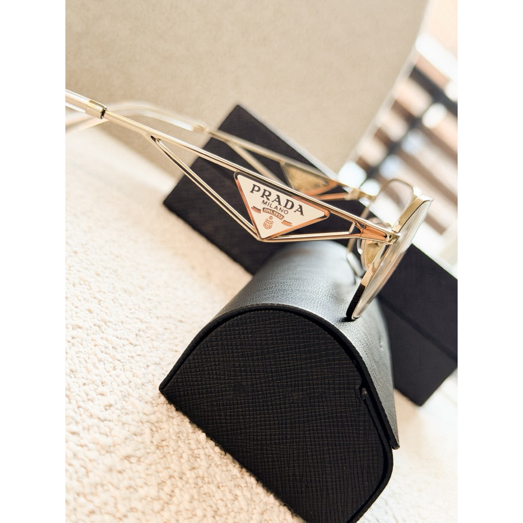 Prada กรอบแว่นสายตา A53V ทรงสี่เหลี่ยมผืนผ้า ของแท้เท่านั้นค่า