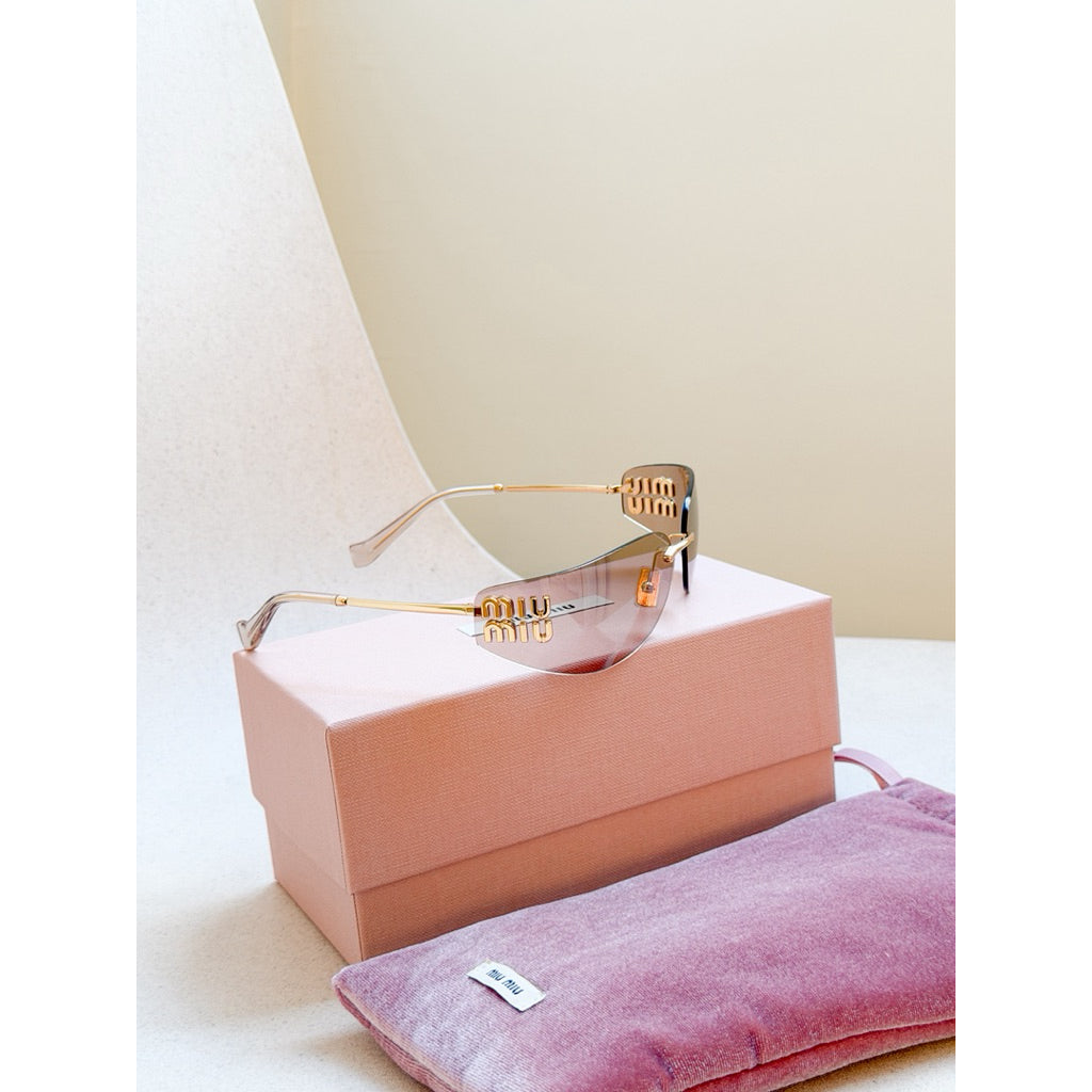 Miu Miu แว่นตารุ่น A51S ไร้กรอบโลโก้สวยตะโกน ร้านแอมของแท้เท่านั้นค่า