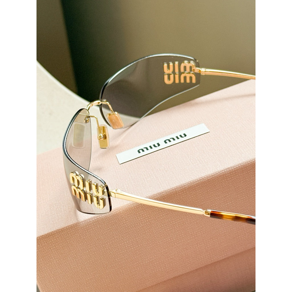 Miu Miu แว่นตารุ่น A51S ไร้กรอบโลโก้สวยตะโกน ร้านแอมของแท้เท่านั้นค่า