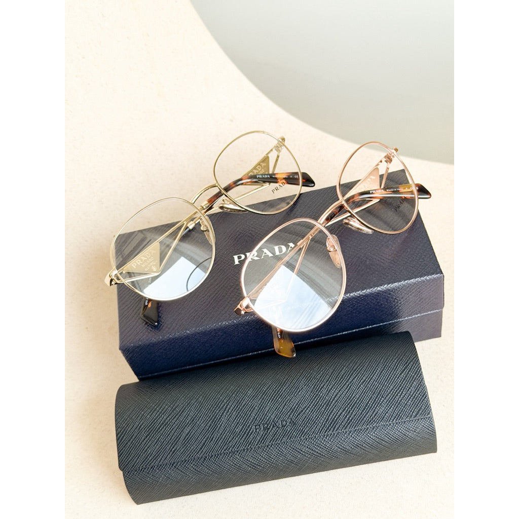 PRADA กรอบแว่นสายตา A50V ทรงกลมละมุน ของแท้เท่านั้น