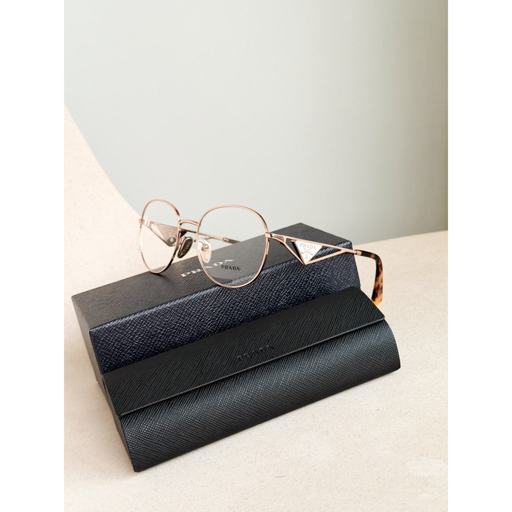 PRADA กรอบแว่นสายตา A50V ทรงกลมละมุน ของแท้เท่านั้น