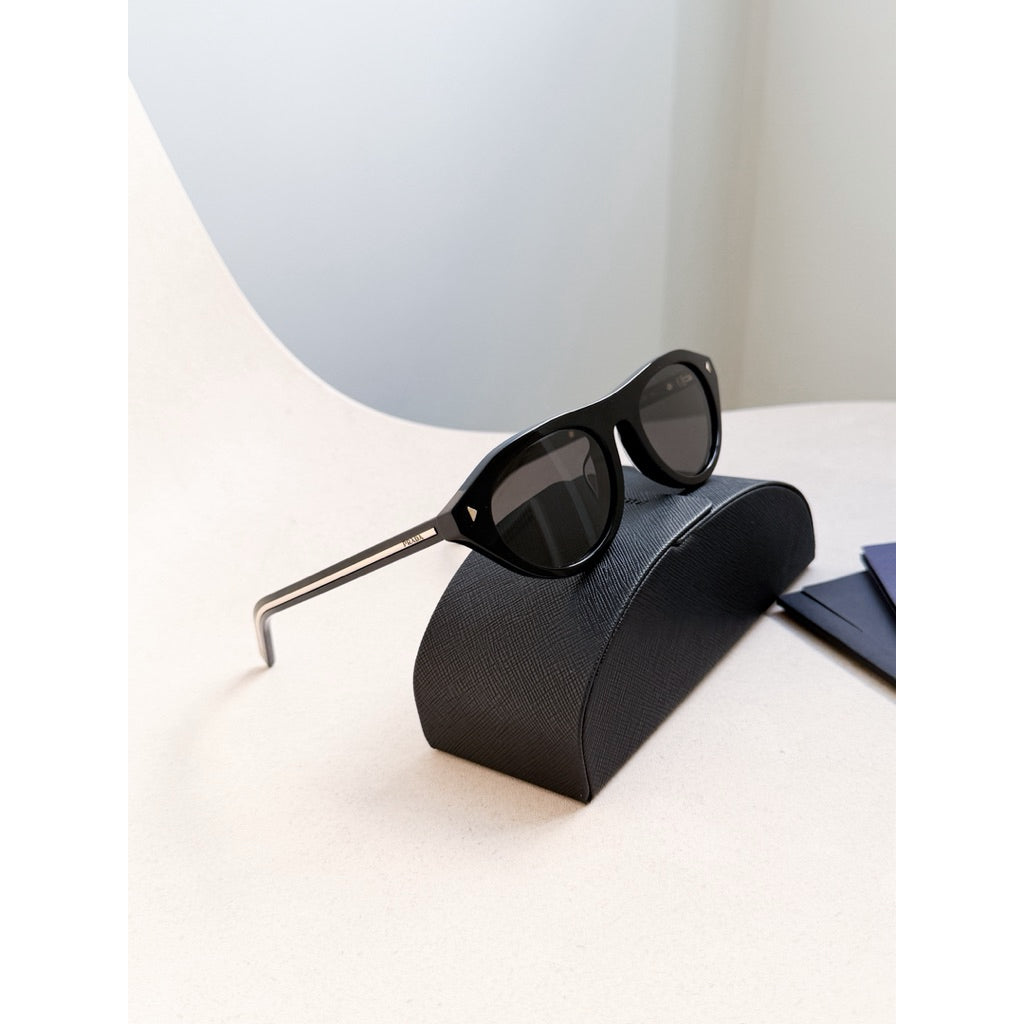 Prada แว่นกันแดดรุ่น B15SF ดีเทลขาโชว์แกนเหล็ก สวยหรู ของแท้เท่านั้นค่า